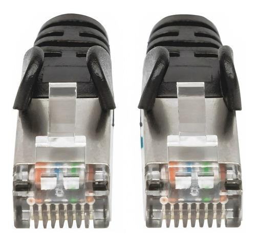 Cable De Red Intellinet 741521 Cat 6a S/ftp 90cm Negro