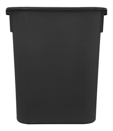 4 Pack Bote De Basura Rectangular 20 L Color Negro