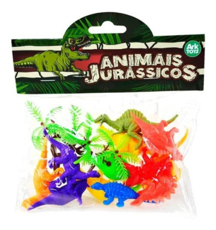 Kit Animal Dinossauro De Pvc Animais Jurássicos Acess.14pçs