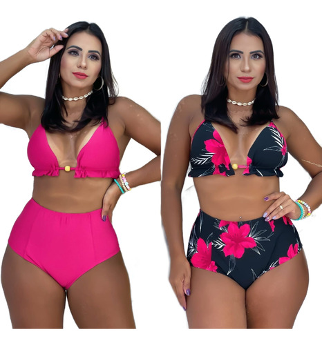 Bikini Malla Traje De Baño Tiro Alto