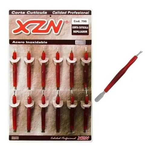 Corta Cuticulas Y Repujador Xzn Acero Inoxidable X 12 