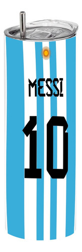 Termo Skinny Café 20 Oz - Lionel Messi Argentina #74