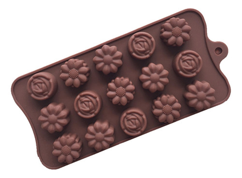 Molde Para Tartas Con Forma De Cavidad, Flor, Rosa, Chocolat