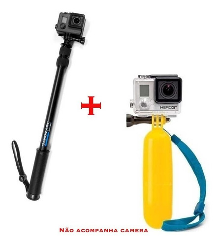 Bastão Retrátil  Gopro Hero Todas + Bobber Flutuante