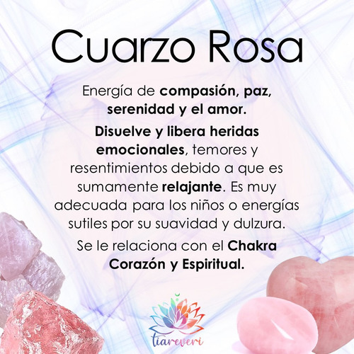 Equilibrador De Energía 7 Chakras Cuarzo Rosa / Reiki