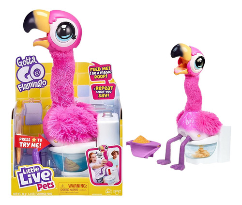 Moose Little Live Pets Gotta Go Flamingo Muñeco