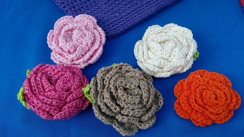 Prendedor Flor Crochet