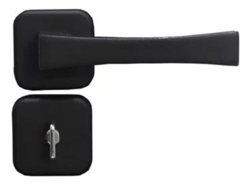 Cerradura tipo palanca para baño Mgm Paris, color negro, 40 mm, color negro