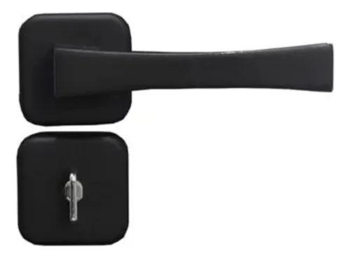Cerradura tipo palanca para baño Mgm Paris, color negro, 40 mm, color negro