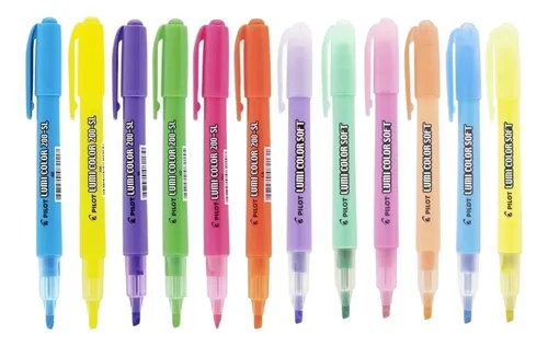 comprar Caneta Marca Texto Pilot Lumi Color 200sl Pilot - Kit C\u002F 12