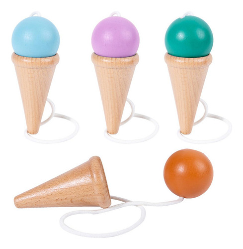 / 6 Tradicional Japão Tama Ken Pré-escolar Brinquedos Verde