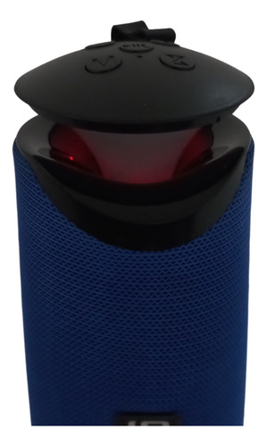 Parlante Bluetooth Recargable Luz Rgb/usb/tf/fm Azul
