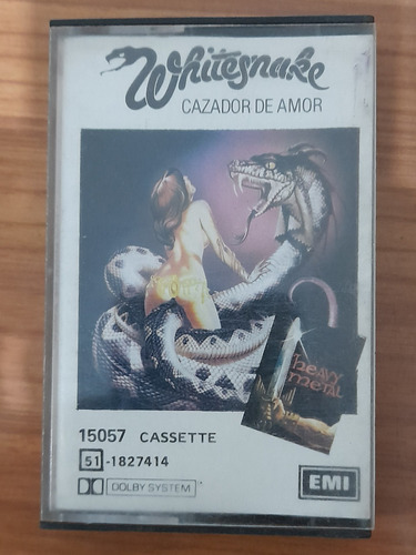 Cassette Whitesnake. Love Hunter. Nacional 1979