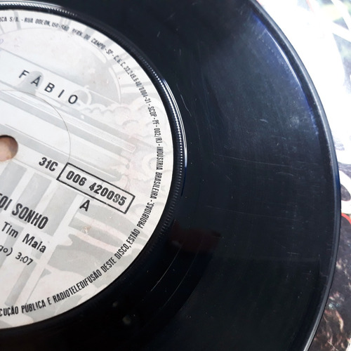 Ep Compacto Fábio Até Parece Que Foi Sonho Disco Vinil 1979