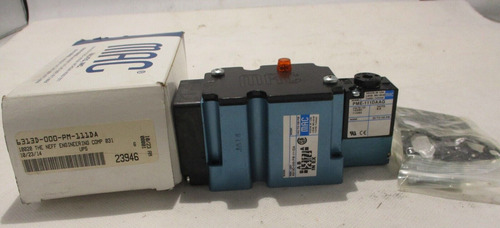 New Mac 6313d-000-pm-111da Solenoid Valve 110/120v Coil Vvz