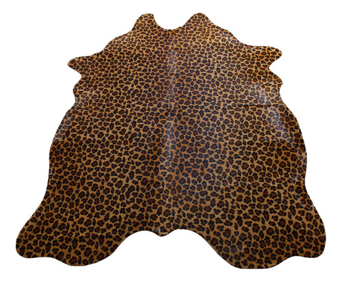 Tapete Sala Animal Print Leopardo - Sl2 Cor Marrom e preto