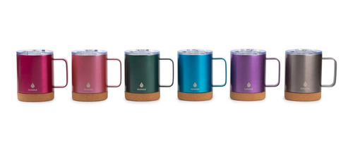 Taza Termica Acero Inoxidable Colores Metalizados 13oz