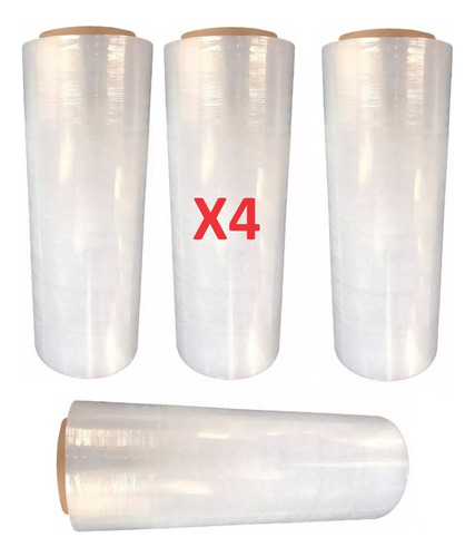 4 Rollos Plastico Envoplast Industrial Vinipel 500m X 50cm