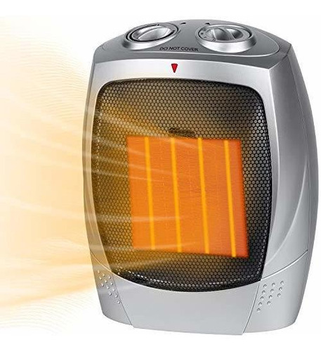 Ceramic Space Heater, 750w/1500w Portable Electric Heater Wi