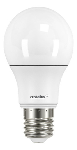 Lâmpada Led Bulbo E-27 9w 4000k Branco Neutro Cristallux