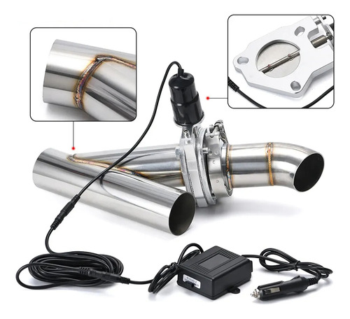 Cut Out 2 PuLG Exhaust Escape Libre + Control Remoto Nuevo
