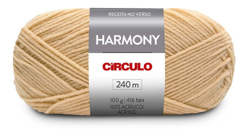 Lã Harmony 240m 100g Círculo 7034 - Marfim