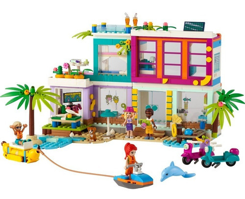 Set De Construccion Lego Friends  Casa De Vacaciones En La Playa  41709 686 Piezas En Caja