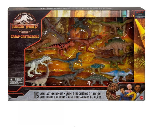 Imagen 1 de 2 de Set Mini Figuras Dinosaurios Jurassic World Original