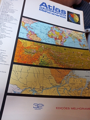 Atlas Geografico Melhoramentos Por Geraldo Jose Pauwels (Usado)