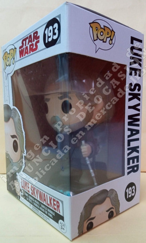 Funko Pop - Luke Skywalker #193, Star Wars Ep. 8 Bubble Head (Usado)