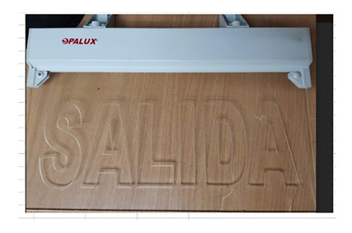 Letrero Señalizador Acrilico Led Salida Op-397 Opalux Reliev