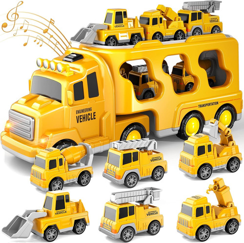 Set X 7 Camión De Juguetes Para Niños Pequeños 