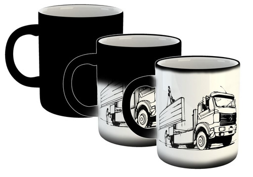 Taza Magica Camiones Transporte Tambien Tu Logo Empresa M1