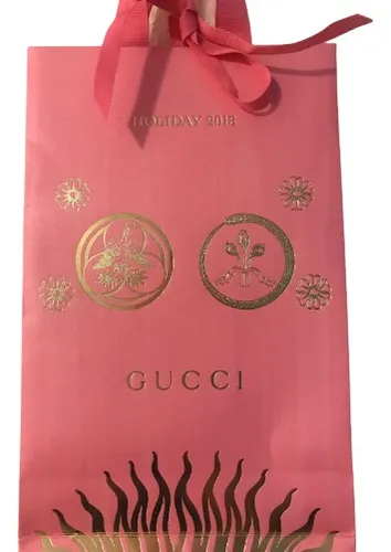 Bolsa De Papel Para Regalo Gucci 23 X 38 Cm