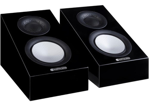 Monitor Audio Silver Ams 7g, par de altavoces Dolby, color negro lacado en negro