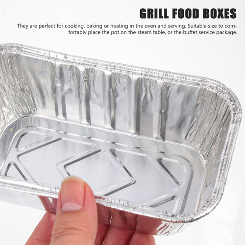 Bandeja De Aluminio Para Alimentos, Caja De Lata Comercial,