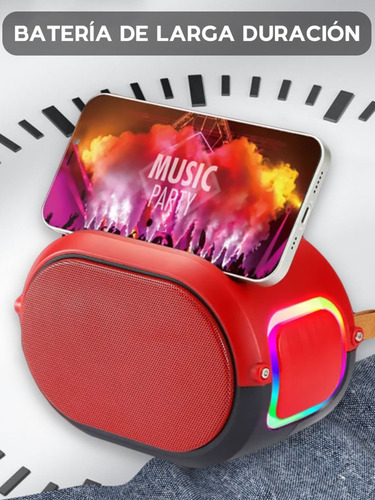 Bocina Bluetooth Radio Fm Recargable Inalambrica Portatil