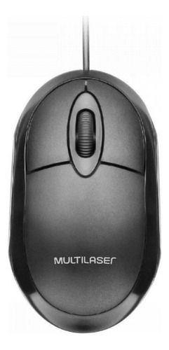 Mouse Multilaser  Com fio CLASSIC BOX MO300 negro