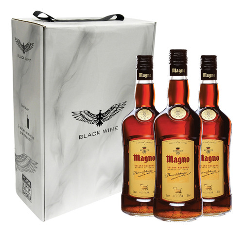 Brandy Magno Solera Reserva Caja X 3