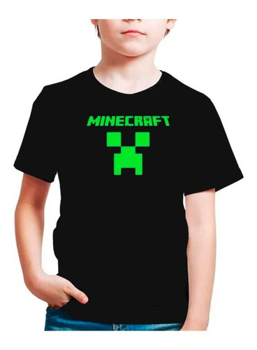 Poleras Niños Estampadas Con Diseño Minicraft