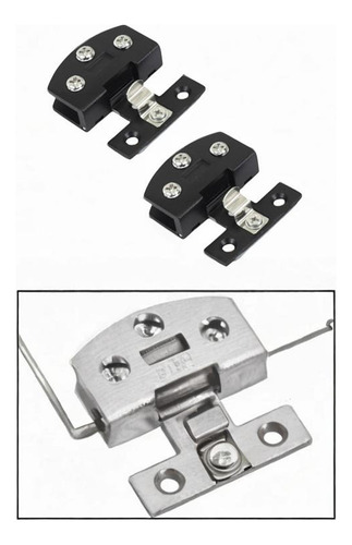 2x De Vidrio Muebles De Hardware Reemplazo De Hardware Negro