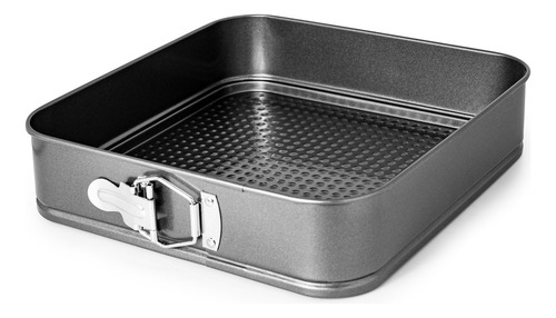 X3 Moldes Torta Desmontable Antiadherente Cuadrados Color Negro