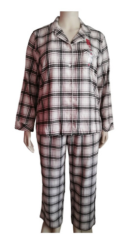 Pijama Mujer Afranelado Invierno Charter Club Talla Xl