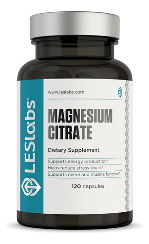 Leslabs Magnesium Citrate Sueño Reparador 120 Cáps Sabor Sin Sabor