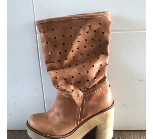 Botas Cuero Taco Alto