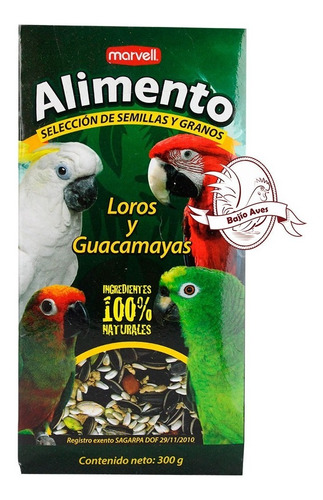 Alimento Para Loros Guacamayas 300 Grs 2 Pack