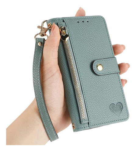 . Funda De Piel Tipo Cartera For Teléfono Sharp Aquos .