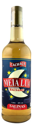 Cachaça Meia Lua Bálsamo 1000ml Tamanho Unica-u