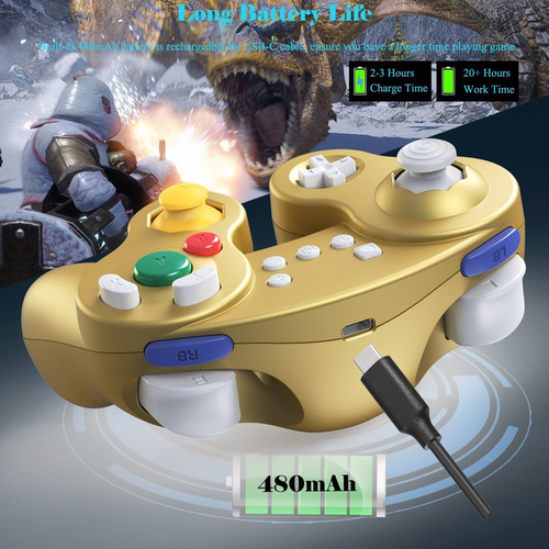 Imagen 5 de 7 de Controlador Gamecube Inalámbrico Exlene Para Switch/lite, Do
