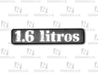 Emblema - 1,6 Litros - Baul R-12 - I18033